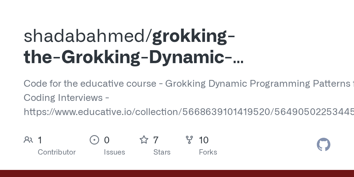 grokkingtheGrokkingDynamicProgrammingPatternsforCoding