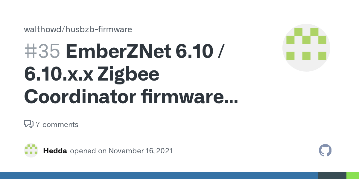 EmberZNet 6.10 / 6.10.x.x Zigbee Coordinator firmware images? · Issue
