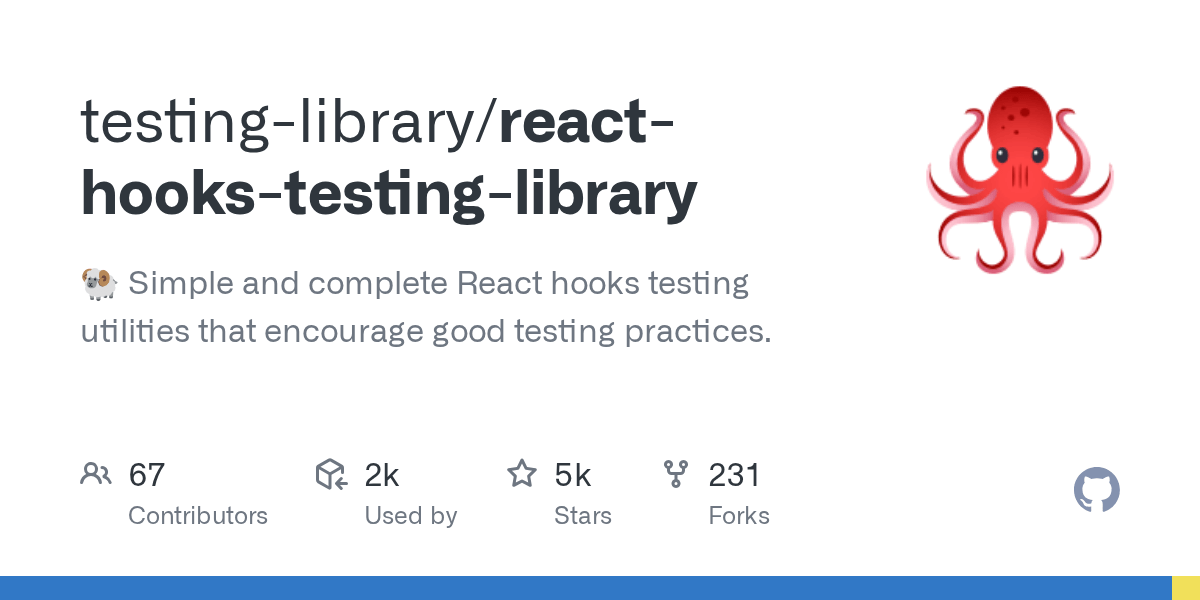 Releases · testinglibrary/reacthookstestinglibrary · GitHub