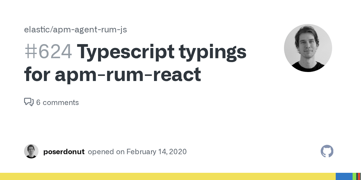 Typescript typings for apmrumreact · Issue 624 · elastic/apmagent