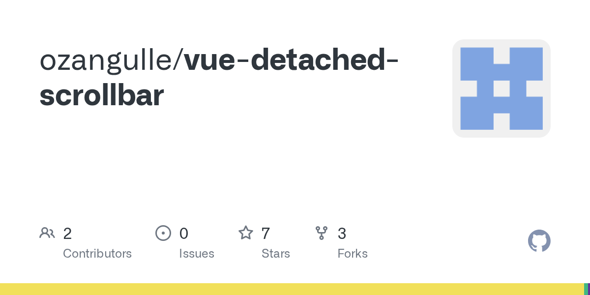 GitHub ozangulle/vuedetachedscrollbar