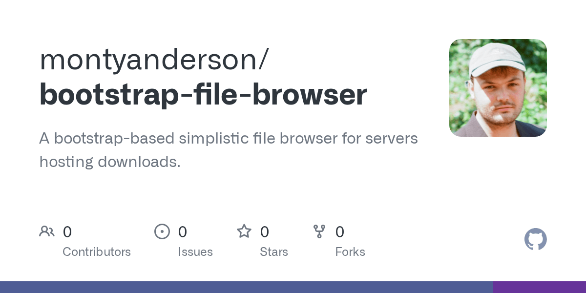 GitHub montyanderson/bootstrapfilebrowser A bootstrapbased