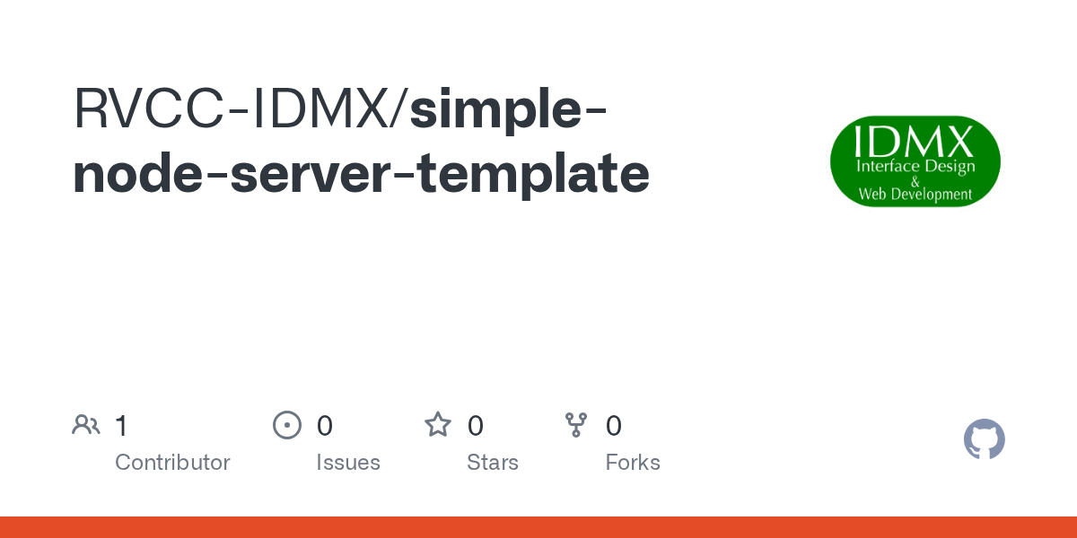 GitHub RVCCIDMX/simplenodeservertemplate