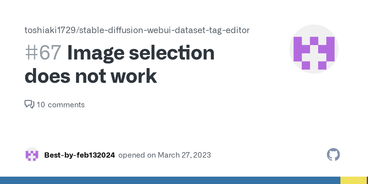 Image selection does not work · Issue 67 · toshiaki1729/stable