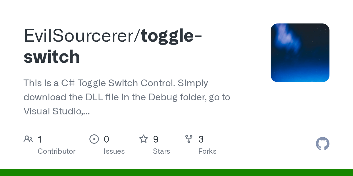 GitHub EvilSourcerer/toggleswitch This is a C Toggle Switch