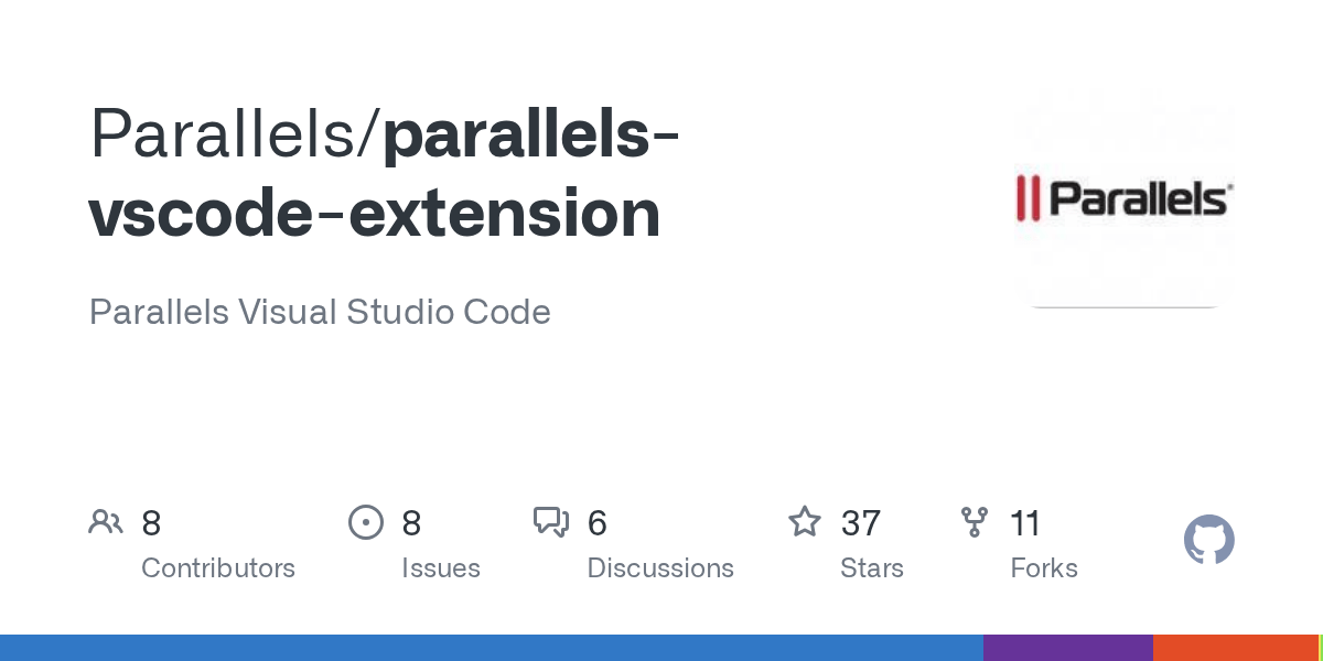 GitHub Parallels/parallelsvscodeextension Parallels Visual Studio Code