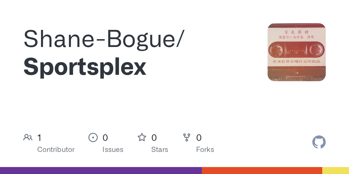 GitHub ShaneBogue/Sportsplex