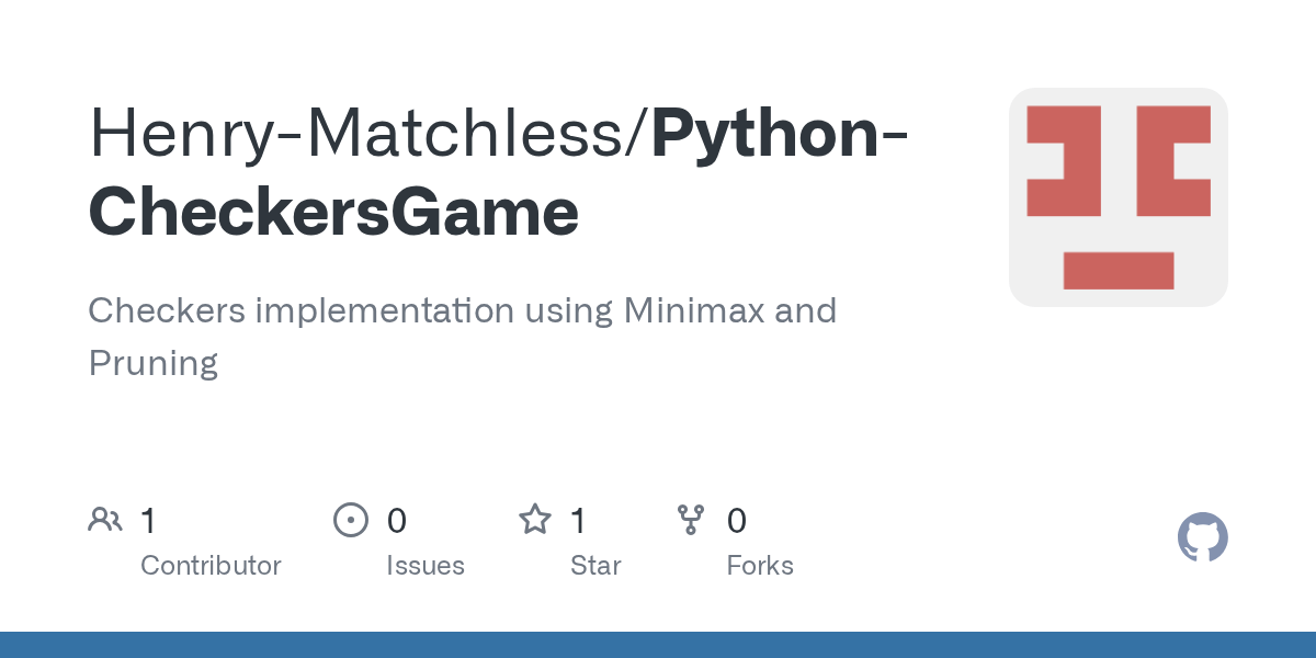 GitHub HenryMatchless/PythonCheckersGame Checkers implementation