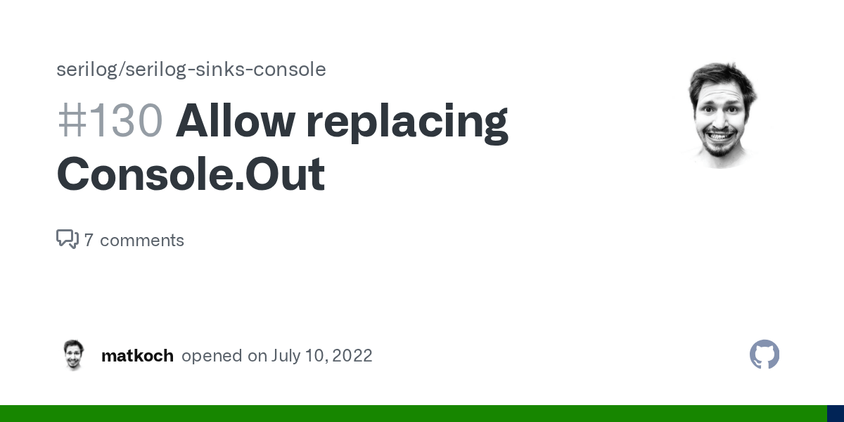 Allow replacing Console.Out · Issue 130 · serilog/serilogsinks