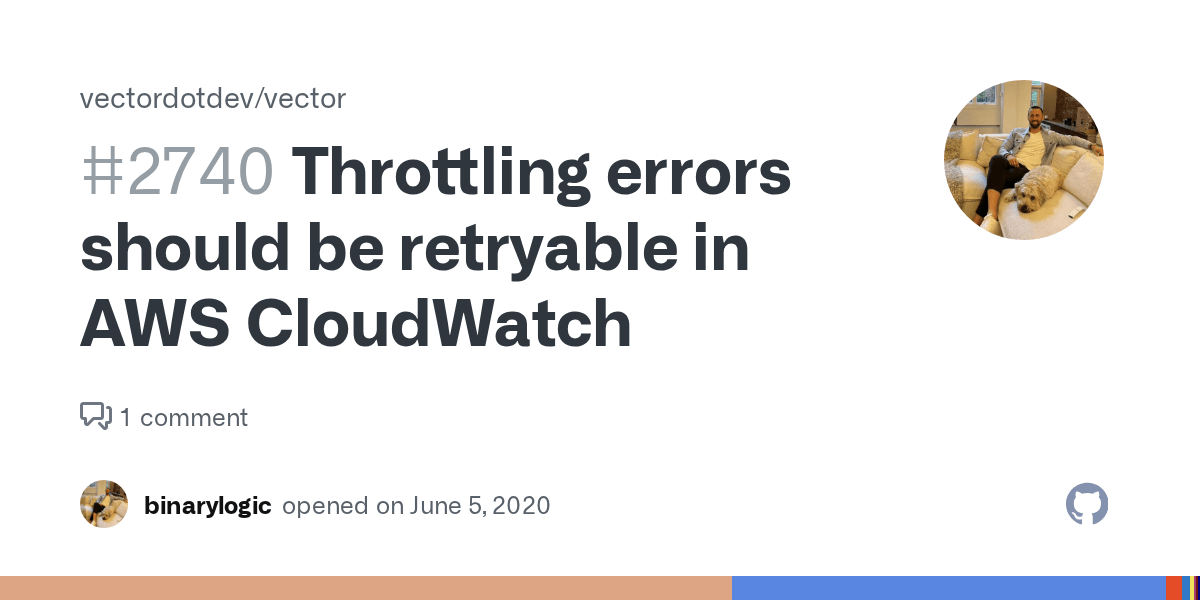 Throttling errors should be retryable in AWS CloudWatch · Issue 2740