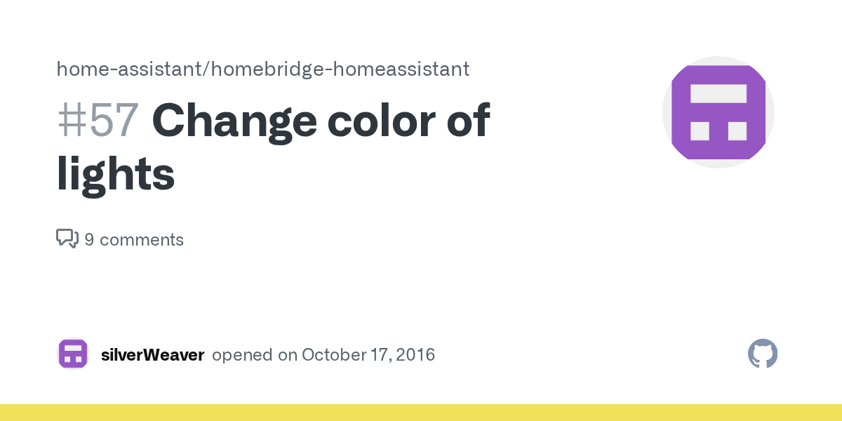 Change color of lights · Issue 57 · homeassistant/homebridgehomeassistant · GitHub