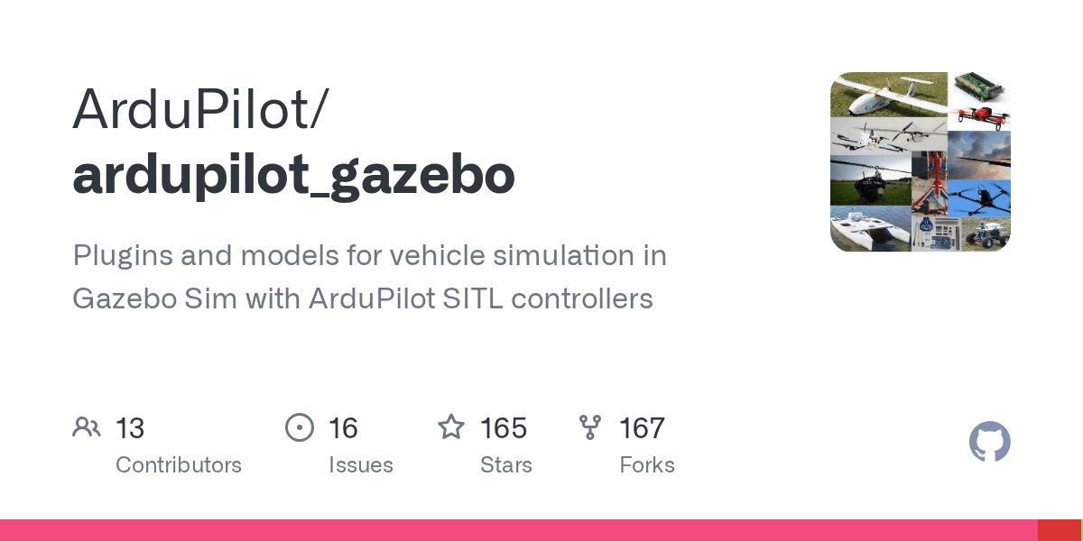 GitHub ArduPilot/ardupilot_gazebo Plugins and models for vehicle