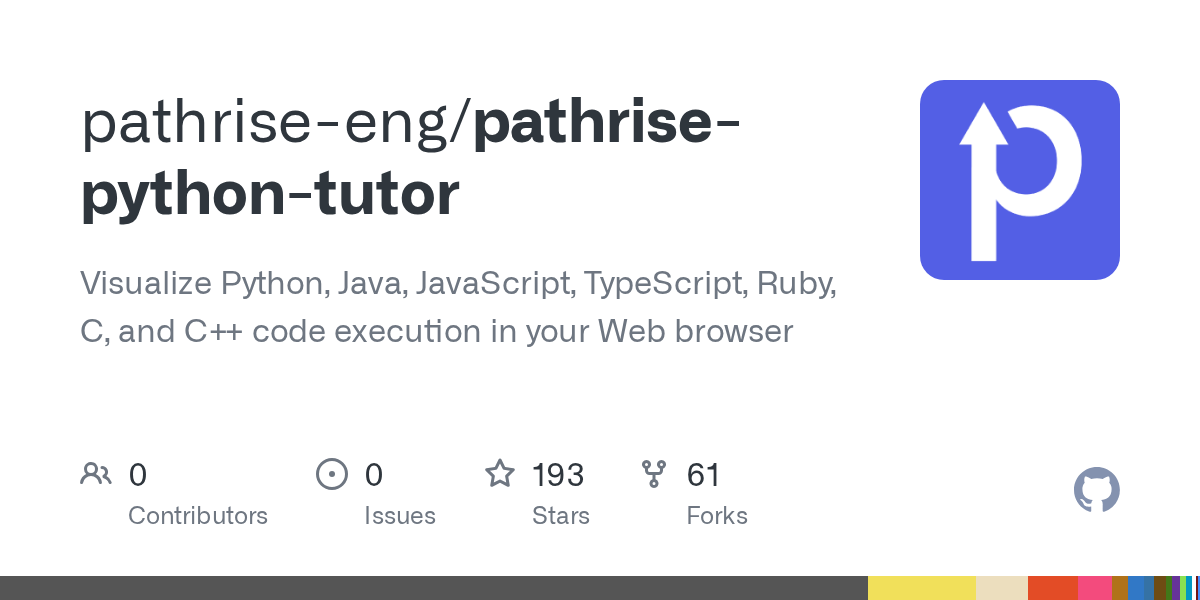 GitHub pathriseeng/pathrisepythontutor Visualize