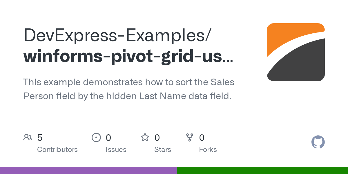 GitHub DevExpressExamples/winformspivotgriduseahiddenfieldto