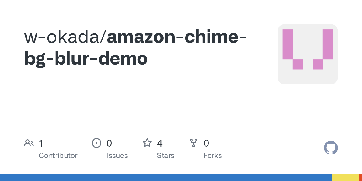 GitHub wokada/amazonchimebgblurdemo