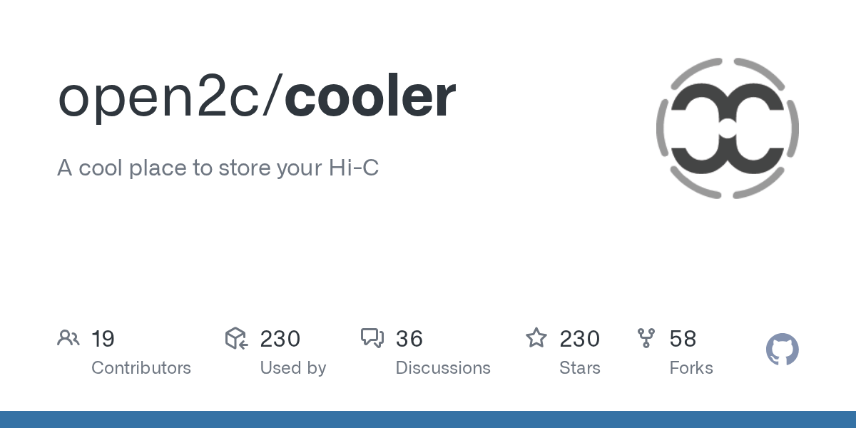 cooler/README.md at master · open2c/cooler · GitHub