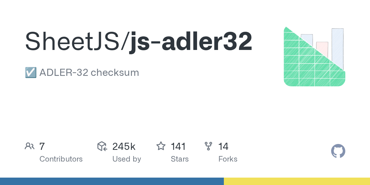 Compare · SheetJS/jsadler32 · GitHub