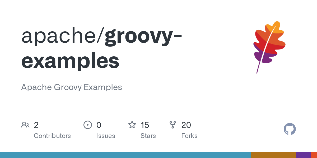 GitHub apache/groovyexamples Apache Groovy Examples