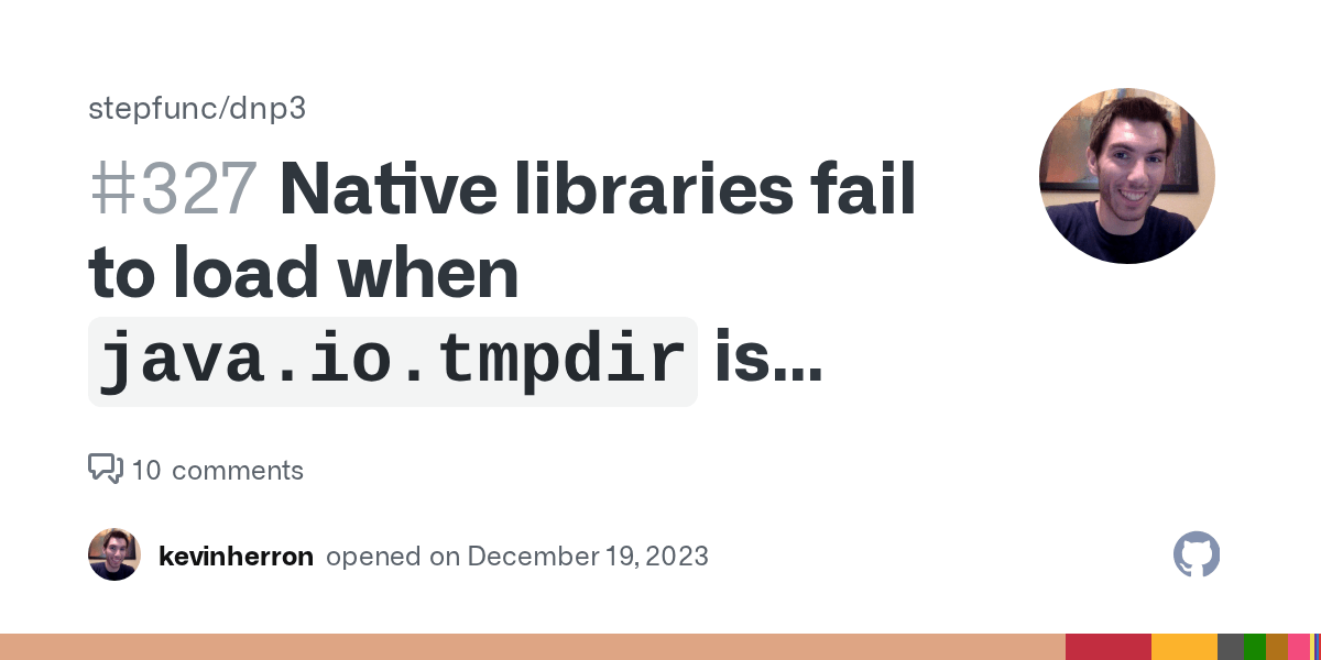Native libraries fail to load when `java.io.tmpdir` is relative · Issue