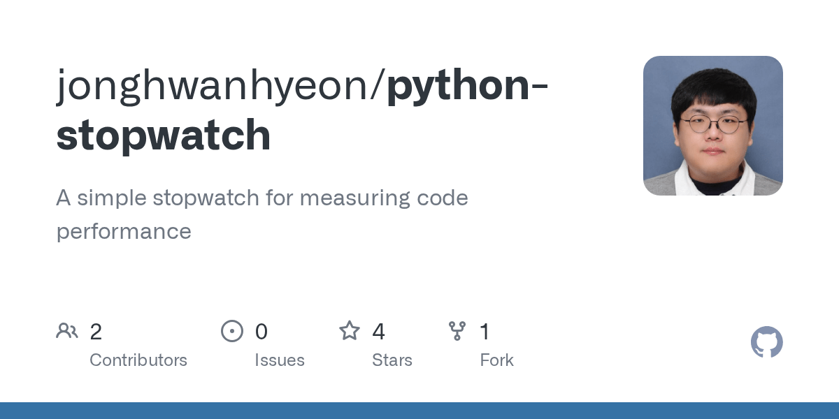 GitHub jonghwanhyeon/pythonstopwatch A simple stopwatch for