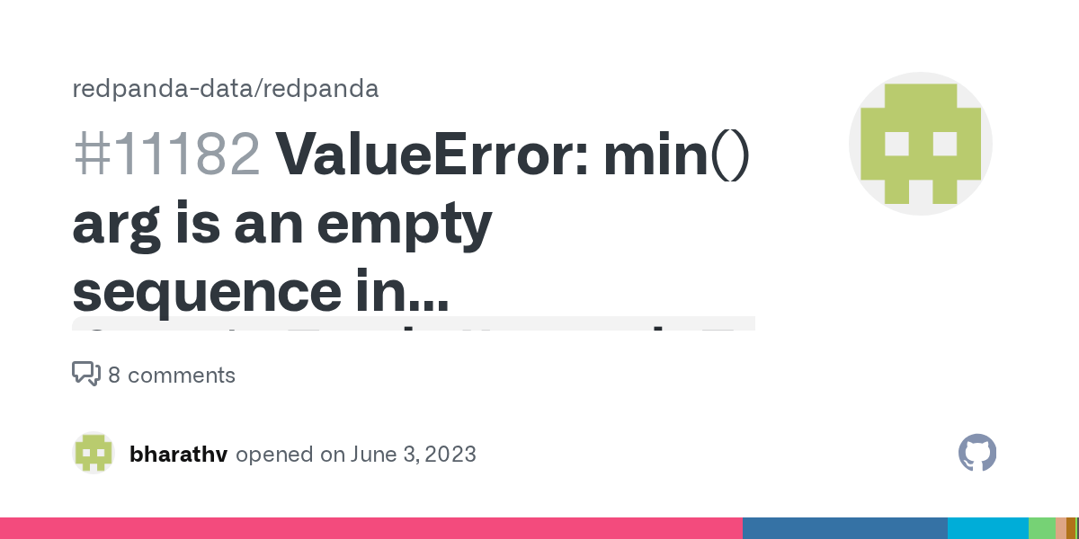 ValueError min() arg is an empty sequence in `CreateTopicUpgradeTest