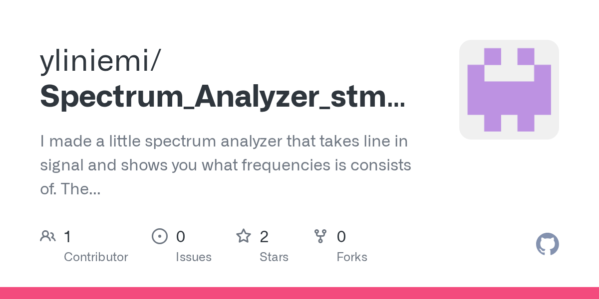 Spectrum_Analyzer_stm32/README.md at main · yliniemi/Spectrum_Analyzer
