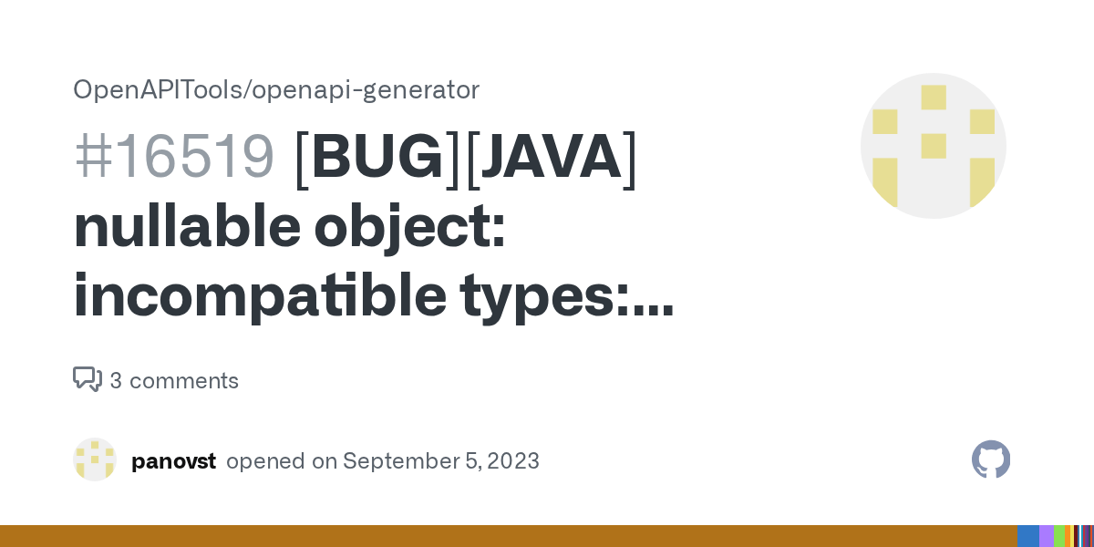 [BUG][JAVA] nullable object types cannot infer type
