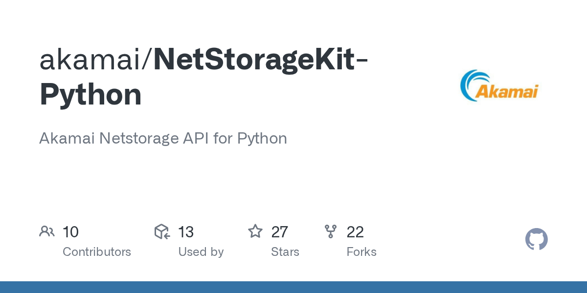 GitHub Akamai Netstorage API for Python