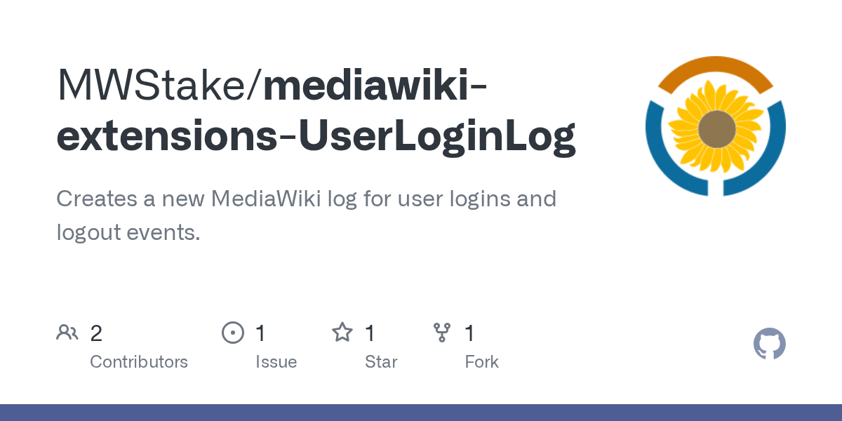 GitHub MWStake/mediawikiextensionsUserLoginLog Creates a new