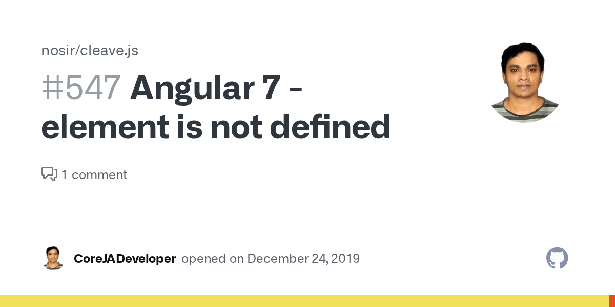 Angular 7 element is not defined · Issue 547 · nosir/cleave.js · GitHub