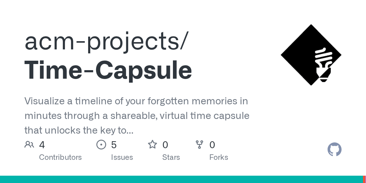 GitHub acmprojects/TimeCapsule Visualize a timeline of your