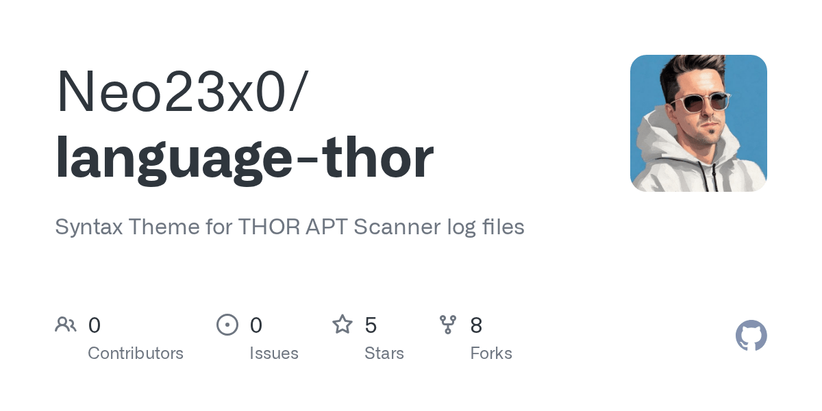 GitHub Neo23x0/languagethor Syntax Theme for THOR APT Scanner log files