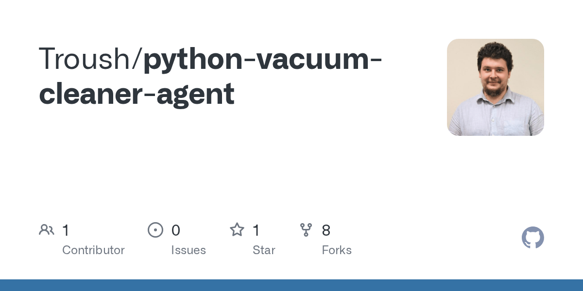 GitHub Troush/pythonvacuumcleaneragent