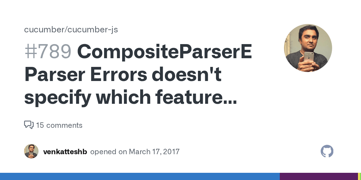 CompositeParserException Parser Errors doesn't specify which feature