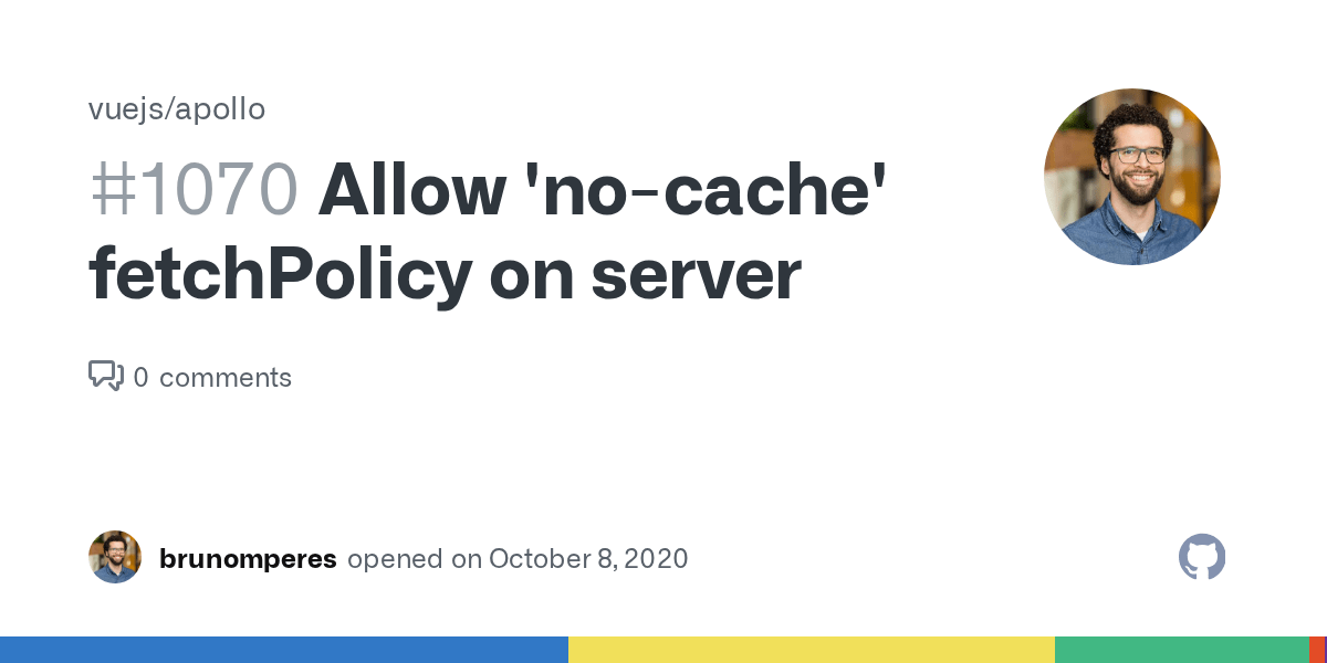 Allow 'nocache' fetchPolicy on server · Issue 1070 · vuejs/apollo · GitHub