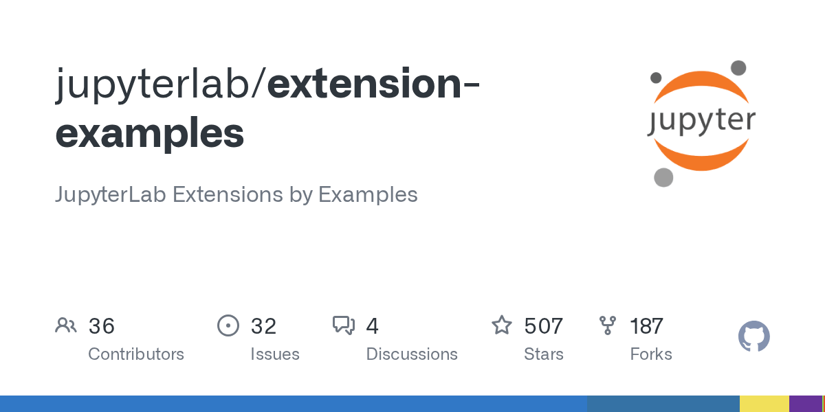 GitHub jupyterlab/extensionexamples JupyterLab Extensions by Examples