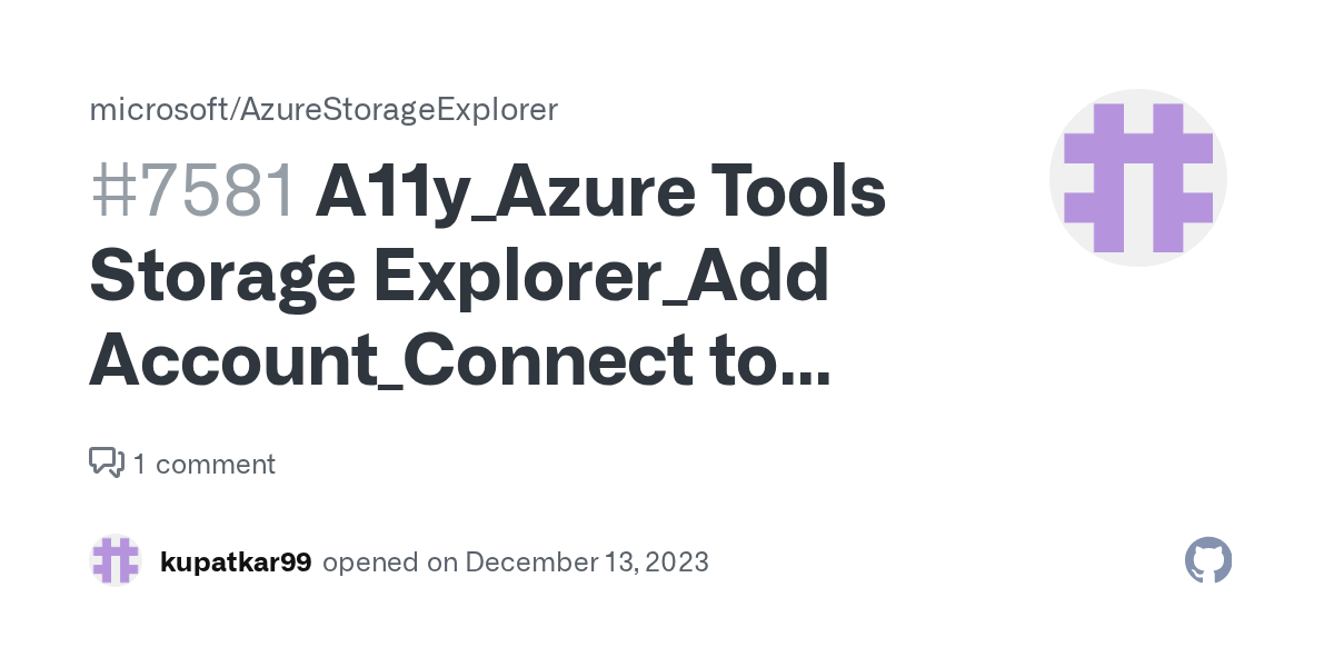 A11y_Azure Tools Storage Explorer_Add Account_Connect to Azure Storage