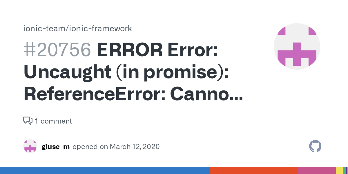 ERROR Error Uncaught (in promise) ReferenceError Cannot access
