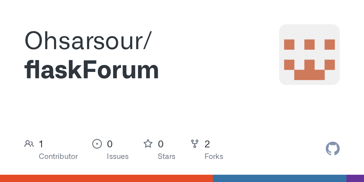 GitHub Ohsarsour/flaskForum