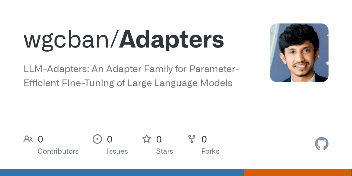 GitHub wgcban/Adapters LLMAdapters An Adapter Family for Parameter