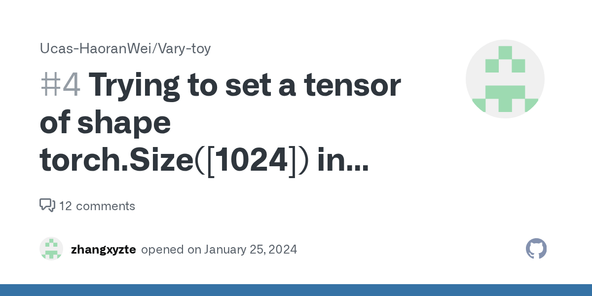 Trying to set a tensor of shape torch.Size([1024]) in "class_embedding