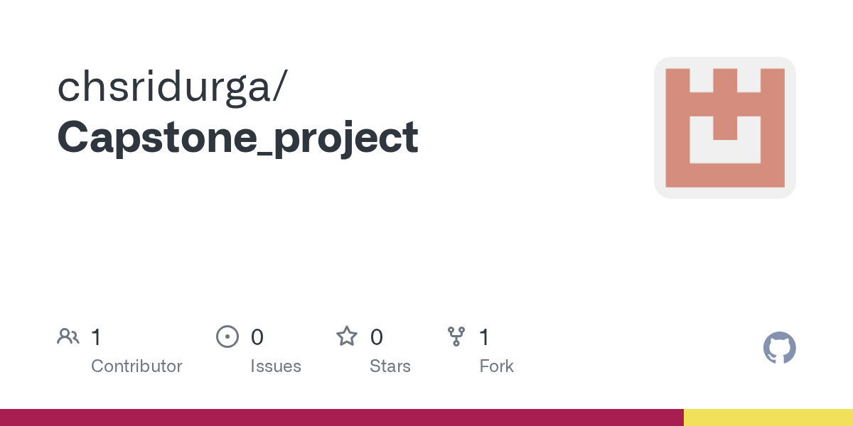 GitHub chsridurga/Capstone_project