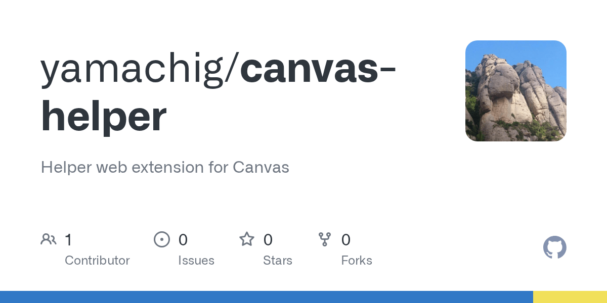 GitHub yamachig/canvashelper Helper web extension for Canvas