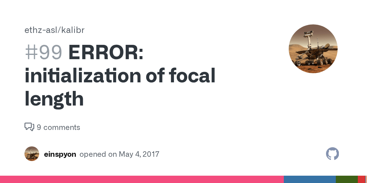 ERROR initialization of focal length · Issue 99 · ethzasl/kalibr