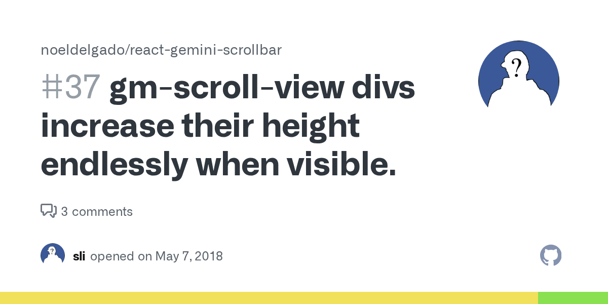 gmscrollview divs increase their height endlessly when visible