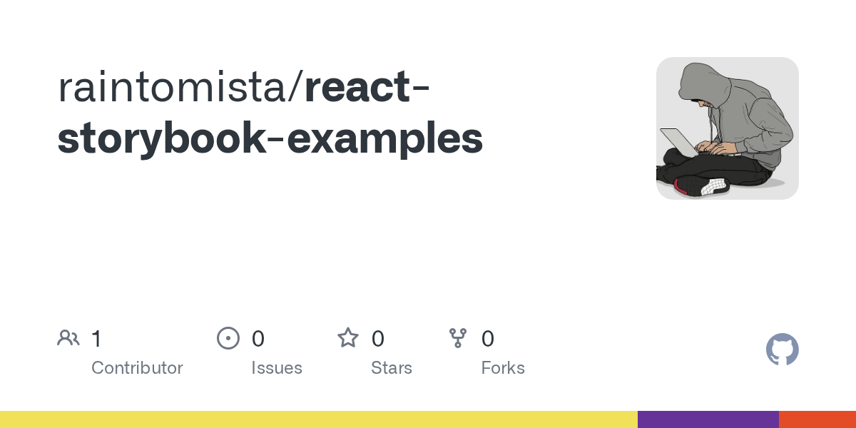 GitHub raintomista/reactstorybookexamples