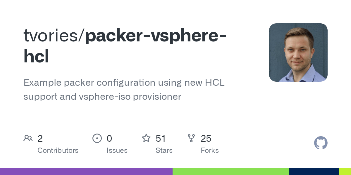 GitHub tvories/packervspherehcl Example packer configuration using