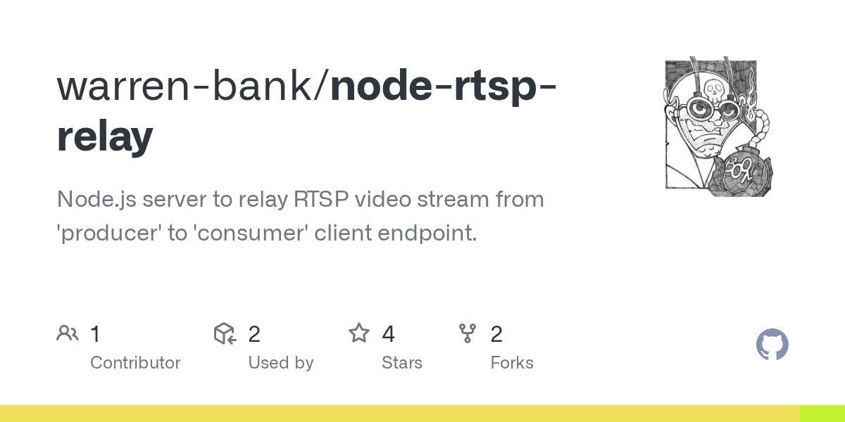 GitHub warrenbank/nodertsprelay Node.js server to relay RTSP