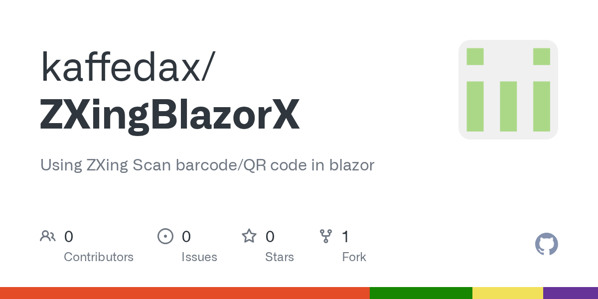 GitHub kaffedax/ZXingBlazorX Using ZXing Scan barcode/QR code in blazor