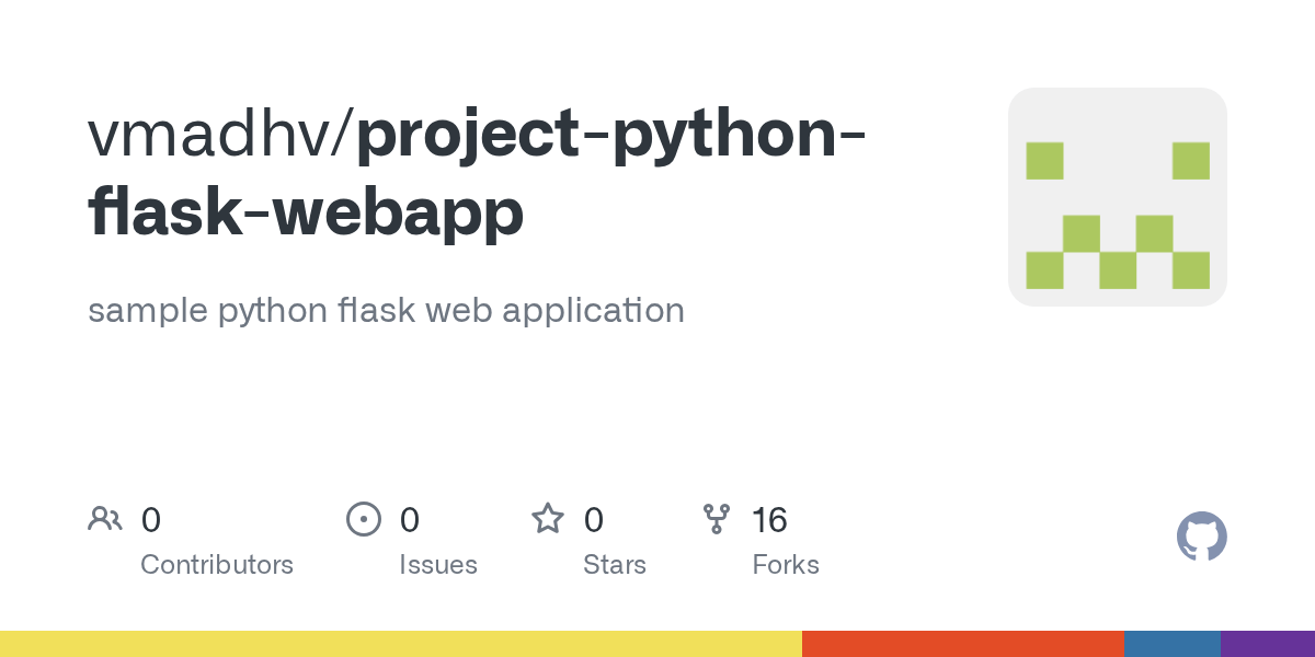 GitHub vmadhv/projectpythonflaskwebapp sample python flask web